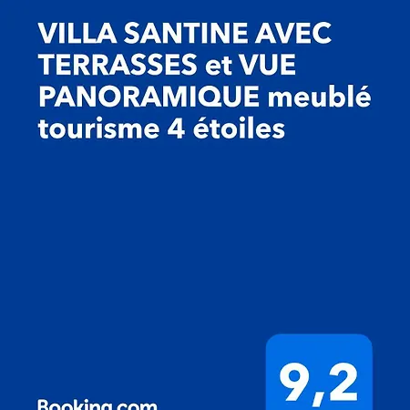 Santine Avec Terrasses Et Vue Panoramique Meuble Tourisme 4 Etoiles * Santa-Lucia-di-Tallano