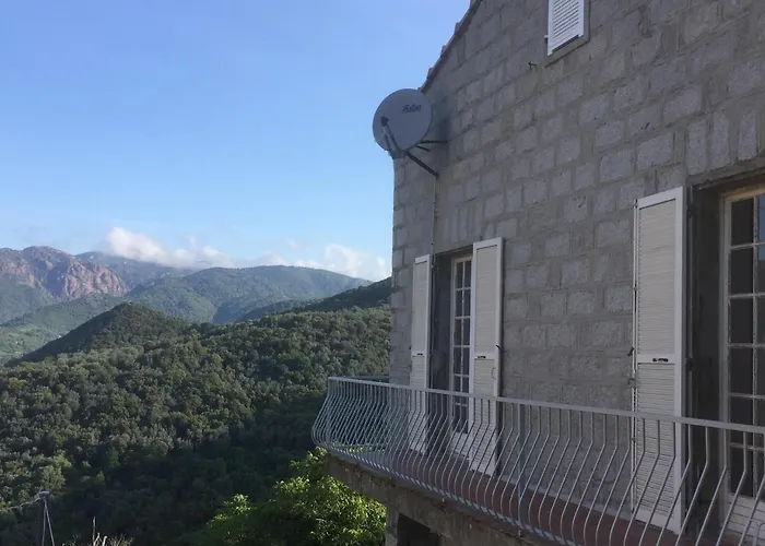 Santine Avec Terrasses Et Vue Panoramique Meuble Tourisme 4 Etoiles Вилла Santa-Lucia-di-Tallano